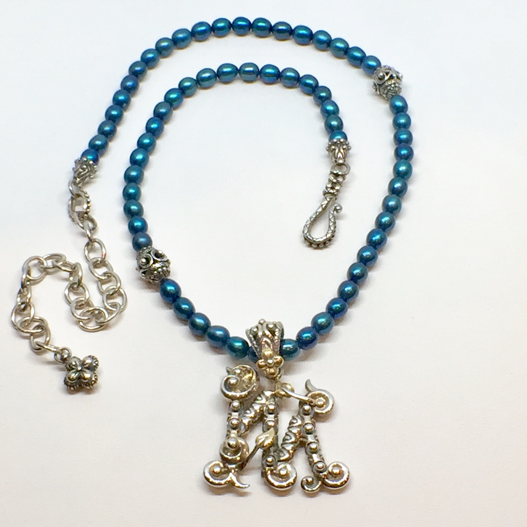 Barbara Bixby 925 & 18k Initial Enhancer Necklace